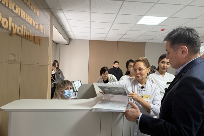 В поликлинике №1 Усть-Каменогорска проведен капитальный ремонт